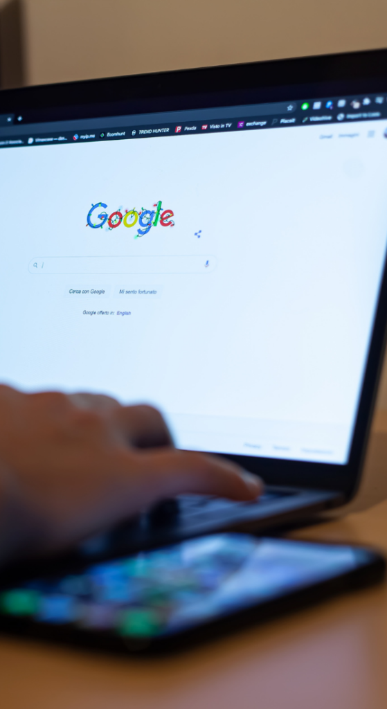 Ecran d'ordinateur Google - Google ads - Padre Digital